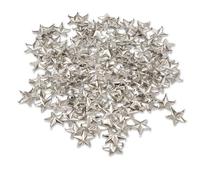 Trimming Shop Star Studs Claw Rivets, Nailhead Punk Decorative Hand Press Spikes for DIY, Scrapbooking, Goth & Fashion Accessories, 5mm, Silver, 50pcs