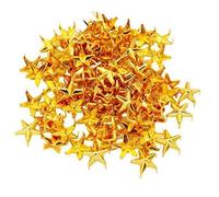 Trimming Shop Star Studs Claw Rivets, Nailhead Punk Decorative Hand Press Spikes for DIY, Scrapbooking, Goth & Fashion Accessories, 15mm, Gold, 50pcs