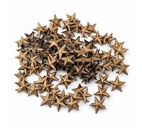 Trimming Shop Star Studs Claw Rivets, Nailhead Punk Decorative Hand Press Spikes for DIY, Scrapbooking, Goth & Fashion Accessories, 10mm, Bronze, 50pcs