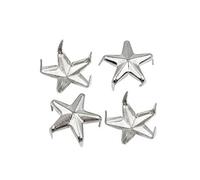 Trimming Shop Star Studs Claw Rivets, Nailhead Punk Decorative Hand Press Spikes for DIY, Scrapbooking, Goth & Fashion Accessories, 20mm, SIlver, 50pcs