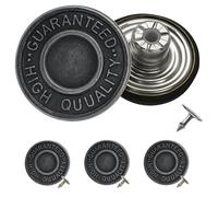 Trimming Shop Stud Buttons 17mm Gunmetal 8 Pcs Clothes