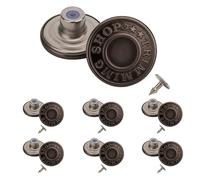 Trimming Shop Stud Buttons 20mm Gunmetal 100 Pcs Metal Hammer On Denim Bags