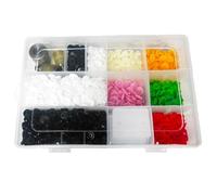 Trimming Shop T3 KAM Snaps Kit - 360 Plastic Snap Buttons with Fixing Dies Set & Storage Box - Size 16 (10.7mm) Fasteners for Baby Clothes, Raincoats, Woollen Clothing & DIY Sewing Projects