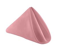 Trimming Shop Table Napkin Cloths Pack of 20, Linen Table Napkins with Hemmed Edge, Dining Table Napkins Set Soft, Durable Washable for Home, Wedding, Dinner, Party (20 x 20 Inch) |Dusty Pink