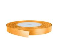 Trimming Shop Tangerine Orange Ribbon Roll - 6mm x 25 Metres - Double Sided Satin Brightly Coloured - 100% Polyester - for Gift Wrapping, Decorating, Arts and Craft - Machine Washable