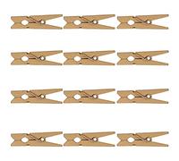 Trimming Shop Tiny Pegs 3.5cm Mini Wooden Peg - 50 PCS Gold Craft Pegs for Photo Hanging, Scrapbooking, Card Making, DIY Decorations, Mini Pegs For Crafts