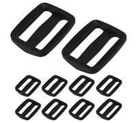 Trimming Shop Tri Glide Buckle - 25mm Durable Plastic Slide Buckle Adjustable Strap Slider, Strong Webbing Buckle for Backpacks, Bags, Belts, Pet Collars & DIY Craft Accessories