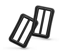 Trimming Shop Tri-Glide Slider Black Buckle Webbing Slider, 50mm | Fasteners for Webbing Straps, Backpack, Pet Collars, Belts, DIY Craft Projects