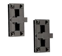 Trimming Shop Twist Turn Lock Rectangle Bag Closure Handbag Buckle Replacement Clasp Closure for DIY Leathercraft Shoulder Bag Purse Making Accessory, Gunmetal, 47mm x 24mm, 2pcs