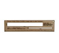Trimming Shop UK Shipping Mail PIP Template, Wooden Postal Size Guide for Large & Small Letters, Pricing in Proportion Ruler, Royal Mail Parcel Measurement Template - Pack of 2