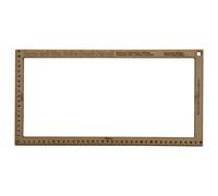 Trimming Shop UK Shipping Mail PIP Template, Wooden Postal Size Guide for Large & Small Letters, Pricing in Proportion Ruler, Royal Mail Parcel Measurement Template