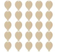 Trimming Shop Unfinished Wooden Balloon Shaped Slices 74mm Wooden Cutouts Embellishment Wood Tags Blank Scrapbooking Ornaments for DIY Art Craft, Christmas Party & Wedding Decoration 25pcs