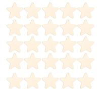 Trimming Shop Unfinished Wooden Star Shaped Slices 74mm Wooden Cutouts Embellishment Wood Tags Blank Scrapbooking Ornaments for DIY Art Craft, Christmas Party & Wedding Decoration 25pcs