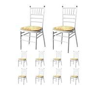 Trimming Shop Velvet Dining Chair Covers Stretchable Spandex High Back Dining Chair Slipcovers Removable & Washable Seat Protector for Dining Room, Living Room Wedding, Hotel & Banquet, Gold, 10pcs