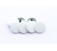 Trimming Shop White 15mm S Spring Press Studs 4 Part, Durable and Lightweight, Metal Snap Fasteners for Jackets, Jeans, Leather Craft, Straps and Sewing Projects, Clothes Repair 10pcs
