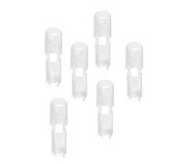 Trimming Shop White Plastic Cord Lock Stopper Zipper Pull Ends for Lanyard, Luggage, Camping, Hiking, Sports, Backpacks, 20pcs