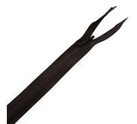 Trimming Shop YKK Nylon Concealed Zip, Brown Invisible Zipper Closed End Medium Weight & Durable Sewing Zipper for Evening Wear, Sewing Craft, Clothes, Pillow Case, 16 Inch (41cm), 1pc