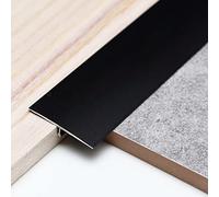 Trimold 3Pcs Aluminum T Molding Trim & Floor Transition Strips, Flat Divider Strip for Door Threshold and Joining Flooring Gaps of Laminate Planks Tile (0.9m x 4cm, Matte Black)
