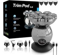 TrimPod 3.0 The Ultimate Shaver for Men, 2026 Head Shavers for Bald Men Women, 7 Rotating Shaver Heads, Ipx7 Waterproof, LED Display, for Face Head Nose