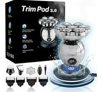 Trimpod 3.0 The Ultimate Shaver for Men, Safe & Gentle Grooming, Fast Shave, IPX7 Waterproof, Unisex Razor with Multiple Body & Face Attachments (1)