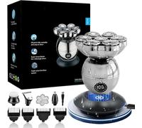 Trimpod 3.0 The Ultimate Shaver for Men, Safe & Gentle on The Skin, Provides A Fast Shave, Unisex, Ipx7 Waterproof, and Includes Multiple Attachments for Body & Face. (Silver)