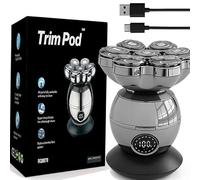 Trimpod 3.0 The Ultimate Shaver for Men, Trimpod 3.0, IPX7 Waterproof with 7 Rotating Shaver Heads, Ultra Fast Precision Shaving (1 Set)