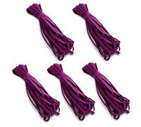 Trims by The Yard 1/4" Ultra Soft Knit Elastic Band, Premium Material, Durable Knitted Elastic Cord for Sewing, Easy to Use, Versatile Sewing Supplies, 5-Yard Cut, Purple