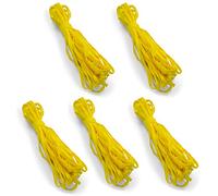 Trims by The Yard 1/4" Ultra Soft Knit Elastic Band, Premium Material, Durable Knitted Elastic Cord for Sewing, Easy to Use, Versatile Sewing Supplies, 5-Yard Cut, Yellow