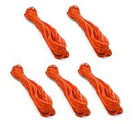 Trims by The Yard 1/4" Ultra Soft Knit Elastic Band, Premium Material, Durable Knitted Elastic Cord for Sewing, Easy to Use, Versatile Sewing Supplies, 5-Yard Cut, Orange