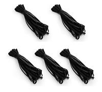 Trims by The Yard 1/4" Ultra Soft Knit Elastic Band, Premium Material, Durable Knitted Elastic Cord for Sewing, Easy to Use, Versatile Sewing Supplies, 5-Yard Cut, Black