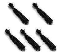 Trims by The Yard 1/8" Soft Knit Elastic Band, Premium Material, Durable Knitted Elastic Cord for Sewing, Easy to Use, Versatile Sewing Supplies, 5-Yard Cut, Black