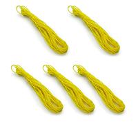 Trims by The Yard 1/8" Soft Knit Elastic Band, Premium Material, Durable Knitted Elastic Cord for Sewing, Easy to Use, Versatile Sewing Supplies, 5-Yard Cut, Yellow