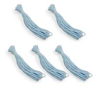 Trims by The Yard 1/8" Soft Knit Elastic Band, Premium Material, Durable Knitted Elastic Cord for Sewing, Easy to Use, Versatile Sewing Supplies, 5-Yard Cut, Baby Blue