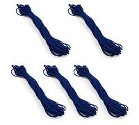 Trims by The Yard 1/8" Soft Knit Elastic Band, Premium Material, Durable Knitted Elastic Cord for Sewing, Easy to Use, Versatile Sewing Supplies, 5-Yard Cut, Navy Blue