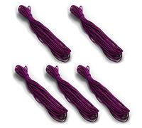 Trims by The Yard 1/8" Soft Knit Elastic Band, Premium Material, Durable Knitted Elastic Cord for Sewing, Easy to Use, Versatile Sewing Supplies, 5-Yard Cut, Purple