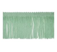 Trims by the Yard 2" Chainette Fringe Trim, Polyester-Made Decorative Fringe Trim, Versatile Fringes for Costumes, Uniforms, Home Decor, and Party Decorations, 5 yards, Mint Green