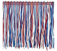 Trims by the Yard 4" Multicolor chainette Fringe Red/White/Blue (5 Yard Cut) Trim