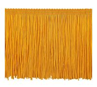 Trims by the Yard 6" Chainette Fringe Trim, Polyester, Decorative, Versatile for | Flag Gold | (10 Yard Cut)