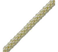 Trims by the Yard Sophia 1/4" (6mm) Braided Cord Trim, Ivory (5 Yard Cut)