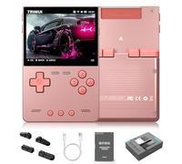 TRIMUI Brick Hammer Handheld Game Console, 3.2 inch IPS Screen Retro Video Games Console with TF Game Card, Portable Emulator, 8GB Storage, 3000mAh Battery(Pink/No Games)