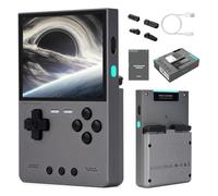 Trimui Brick Hammer Portable Game Console with 3.2" IPS Screen and 3000mAh Battery, Retro Video Game Console with 64GB TF Card Pre-Installed and WiFi Function (Space Gray)