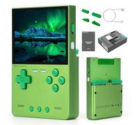 Trimui Brick Hammer Portable Game Console with 3.2" IPS Screen and 3000mAh Battery, Retro Video Game Console with 64GB TF Card Pre-Installed and WiFi Function (Wild Green)