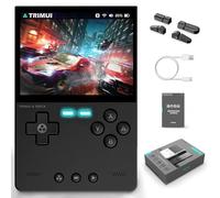 TRIMUI Brick Retro Handheld Game Console 13000+ Games with RGB Lighting, 3.2 Inch Portable Video Arcade Gaming Emulator for Gifts, Support Network Battle, Wireless, Bluetooth 3000 mAh (Black-64G)