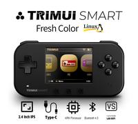 TRIMUI SMART Handheld 2.4'' IPS Screen Wifi BT4.0 SmartPro Mini Linux System Retro Portable Video Simulator Console Gamer Gifts green