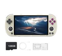 Trimui Smart Pro Handheld Game Console 4.96-Inches Display, Linux System, Built-in 128G TF Card Retro Gray
