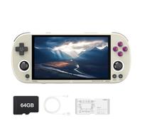 Trimui Smart Pro Handheld Game Console 4.96-Inches Display, Linux System, Built-in 64G TF Card Retro Gray