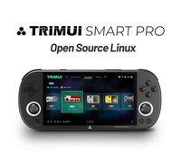 Trimui Smart Pro Handheld Game Console 4.96''IPS Screen Linux System Joystick RGB Lighting Smartpro Retro Video Game Player Gift White