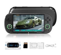 Trimui Smart Pro Retro Gaming Console 64GB, Portable Handheld Game Console with Built in 12500+ Video Games 26 Emulator, Linux Game System, 4.96 Inch Screen, 1280 x 720, 3D RGB Light Joystick (Black)