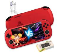 Trimui Smart Pro S Retro Handheld Game Console 4.96-Inch 720*1280 IPS Screen Retro Games Console,2.4G+5G WiFi & BT 5.4,5000mAh,Linux Handheld Emulator with Dual RGB Ambient Light Joystick (Red)