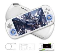 Trimui Smart Pro S Retro Handheld Gaming Console, 4.96” IPS Screen Retro Game Console,WIFI 2.4G/5G & BT 5.4,Linux System with Trimui UI,vibration motor,5000mAh Handheld Emulator (White)